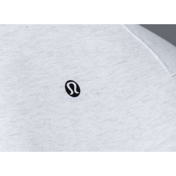Lululemon Polo Shirt Post Practice White/Gray No Size Tag See Measurements - Picture 6 of 12